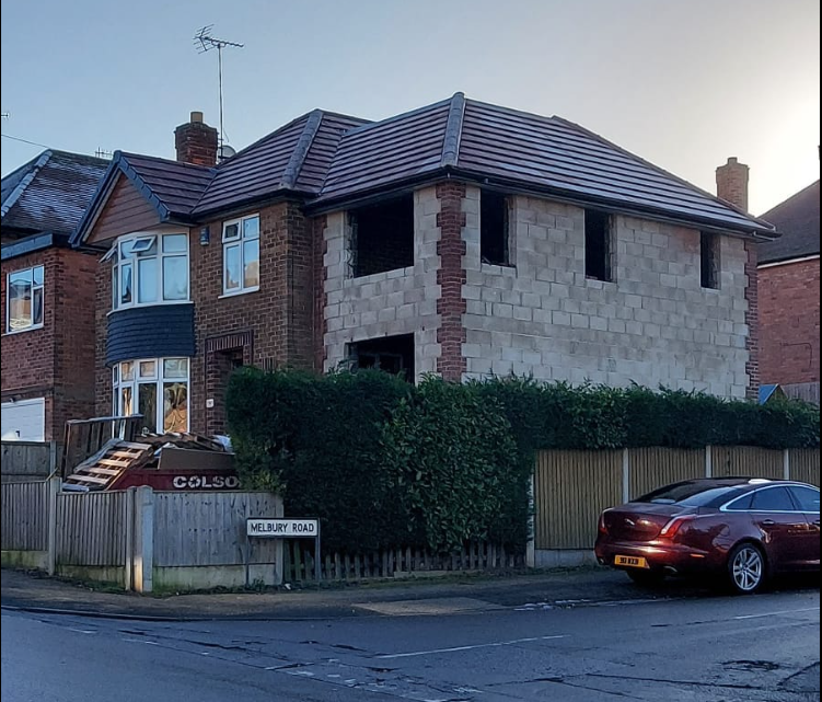 Completed roofing project